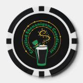 St. Patricks Day Certified Shenanigans Glück Pokerchips (Vorderseite)