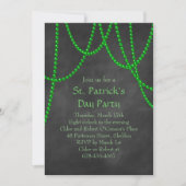 St. Patrick's Day Chalkboard-Party Einladung (Vorderseite)