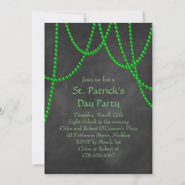 St. Patrick's Day Chalkboard-Party Einladung