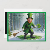 St. Patrick's Day Character Postkarte (Vorne/Hinten)