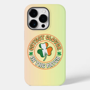 St. Patrick's Day Charm Niedliche Klee im Patch Case-Mate iPhone 14 Pro Hülle