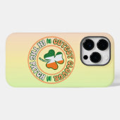 St. Patrick's Day Charm Niedliche Klee im Patch Case-Mate iPhone Hülle (Rückseite (Horizontal))