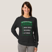 St Patricks Day Checklist Drink Triple See Double T-Shirt (Vorne ganz)