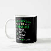 St. Patricks Day Checkliste Kaffeetasse (Links)