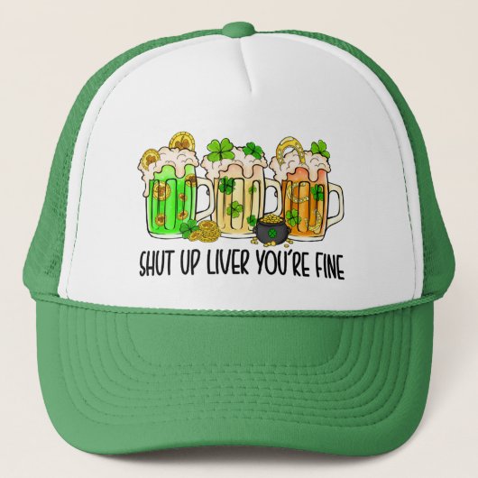 "St. Patrick's Day Cheers Truckerkappe (Vorderseite)