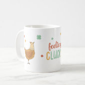 St Patricks Day Chickens Funny Coffee Tasse (Vorderseite Links)