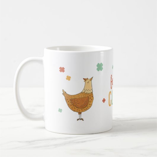 St Patricks Day Chickens Funny Coffee Tasse (Links)