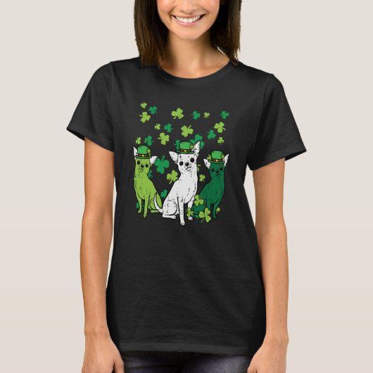St Patricks Day Chihuahuas Dog Saint Paddys Men Wo T-Shirt (Vorderseite)