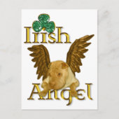 St. Patrick's Day Chinese Shar Pei Dog Irish Angel Postkarte (Vorderseite)