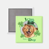 St. Patrick's Day Chow Magnet (Vorderseite/Rückseite)