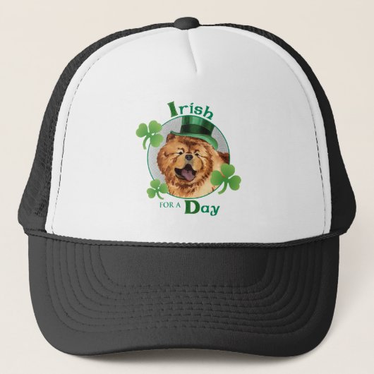 St. Patrick's Day Chow Truckerkappe (Vorderseite)