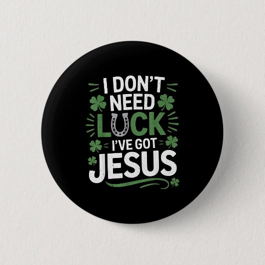 St. Patrick's Day Christlich Button (Vorderseite)