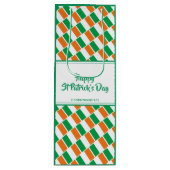 ST PATRICK'S DAY Christlich IRISH FLAG Custom Part Geschenktüte Für Weinflaschen (Vorderseite)