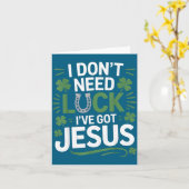 St. Patrick's Day Christlich Karte (Gelbe Blume)
