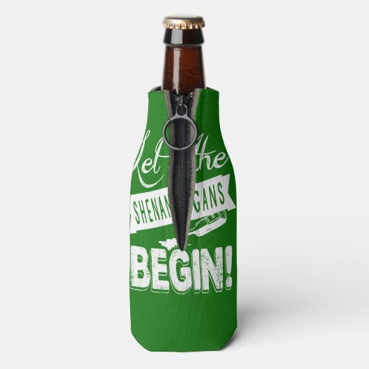 St. Patricks Day Chugging Flaschenkühler (Flasche Rückseite)