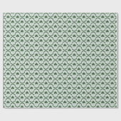 St. Patrick's Day Classic Green Shamrock Lattice  Geschenkpapier (Flach)