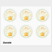 St. Patrick's Day Classic Round Sticker (Blatt)