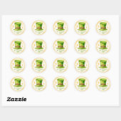 St. Patrick's Day Classic Round Sticker (Blatt)