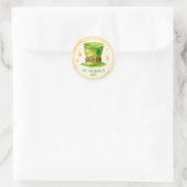 St. Patrick's Day Classic Round Sticker (Tasche)