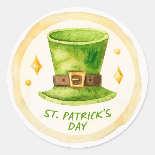 St. Patrick's Day Classic Round Sticker (Vorderseite)