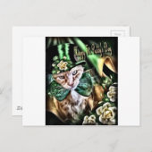 St Patrick's Day Claude Postkarte (Vorne/Hinten)