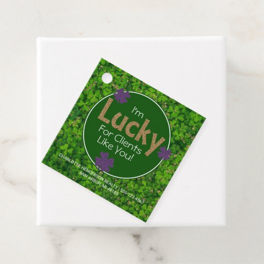 St Patricks Day Client Geschenk Pop von Geschenkanhänger (Beispiel)