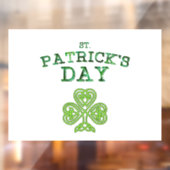 St. Patrick's Day Cling Fensteraufkleber (Blatt 2)