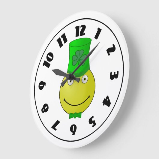 St. Patrick's Day Clock Große Wanduhr (Winkel)