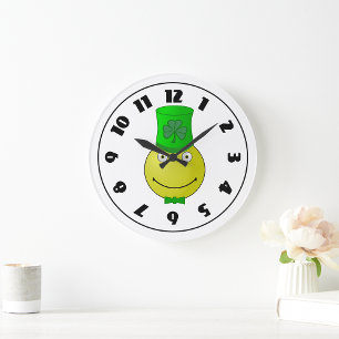 St. Patrick's Day Clock Große Wanduhr