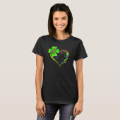 St Patricks Day Clover Autism Funny Autism Awarene T-Shirt (Vorne ganz)