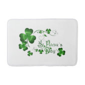 St Patricks Day Clover Badematte (Vorderseite)