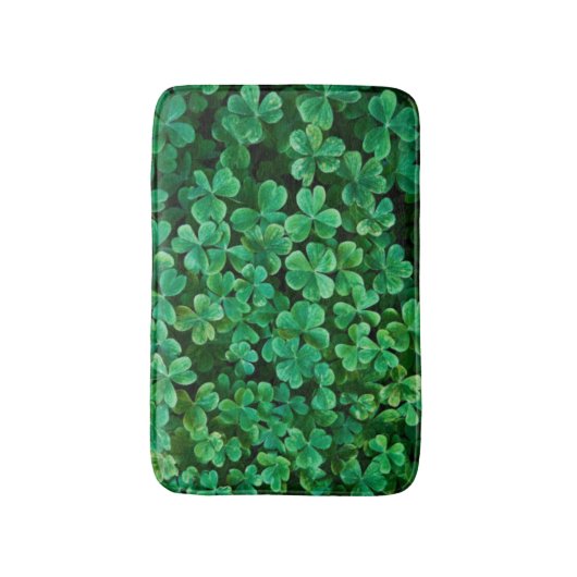 St. Patrick's Day Clover Badematte (Vorderseite Vertikal)