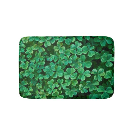 St. Patrick's Day Clover Badematte (Vorderseite)