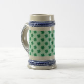 St. Patrick's Day Clover Blätter Pattern-54601 Bierglas (Vorderseite Links)