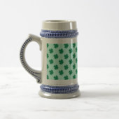 St. Patrick's Day Clover Blätter Pattern-54601 Bierglas (Links)