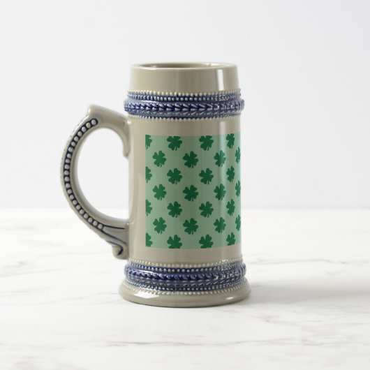 St. Patrick's Day Clover Blätter Pattern-54601 Bierglas (Links)
