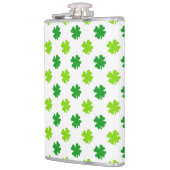 St. Patrick's Day Clover Blätter Pattern-54601 Flachmann (Links)