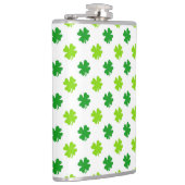St. Patrick's Day Clover Blätter Pattern-54601 Flachmann (Rechts)