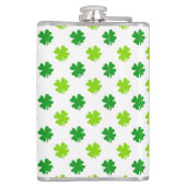 St. Patrick's Day Clover Blätter Pattern-54601 Flachmann (Rückseite)