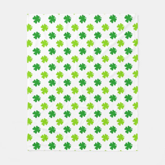 St. Patrick's Day Clover Blätter Pattern-54601 Fleecedecke (Vorderseite)
