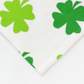 St. Patrick's Day Clover Blätter Pattern-54601 Fleecedecke (Ecke)