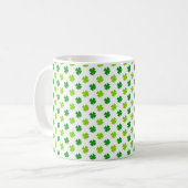 St. Patrick's Day Clover Blätter Pattern-54601 Kaffeetasse (Vorderseite Links)