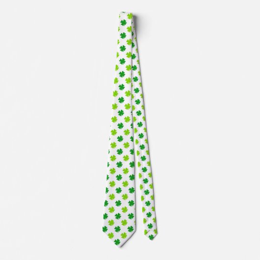 St. Patrick's Day Clover Blätter Pattern-54601 Krawatte (Vorderseite)