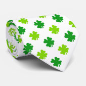 St. Patrick's Day Clover Blätter Pattern-54601 Krawatte (Gerollt)