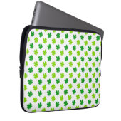 St. Patrick's Day Clover Blätter Pattern-54601 Laptopschutzhülle (Vorne Rechts)
