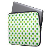 St. Patrick's Day Clover Blätter Pattern-54601 Laptopschutzhülle (Vorderseite Links)