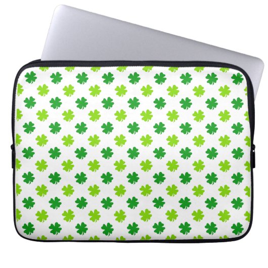 St. Patrick's Day Clover Blätter Pattern-54601 Laptopschutzhülle (Vorderseite)