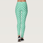 St. Patrick's Day Clover Blätter Pattern-54601 Leggings (Rückseite)