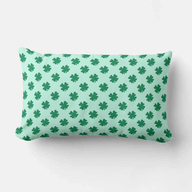 St. Patrick's Day Clover Blätter Pattern-54601 Lendenkissen (Vorderseite)