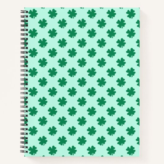 St. Patrick's Day Clover Blätter Pattern-54601 Notizblock (Vorderseite)